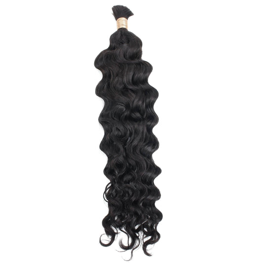 Cabello de ondas playeras a granel 100 % humano para trenzar