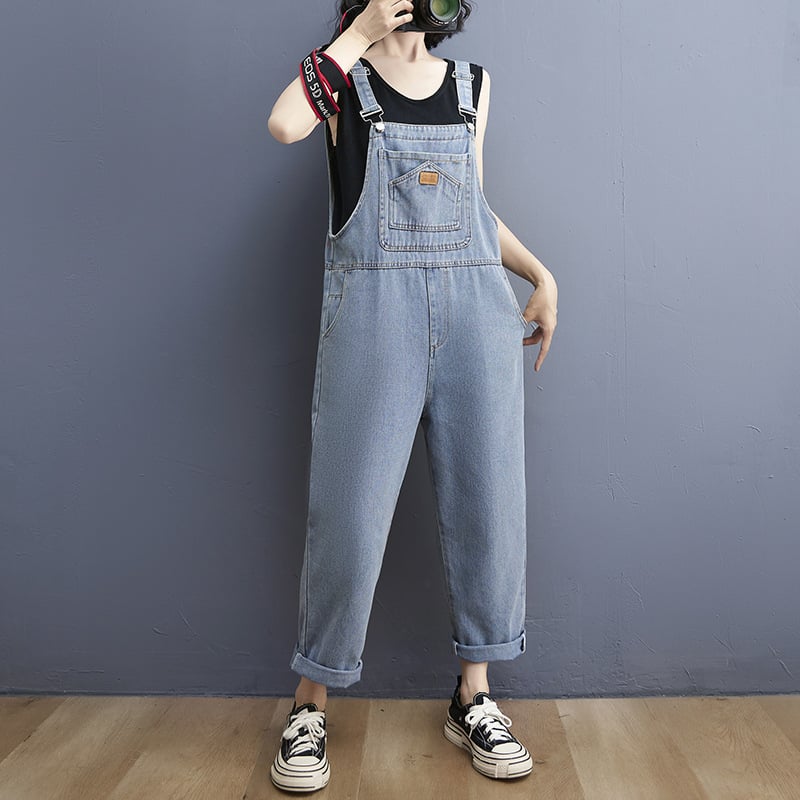 Women's Real Wash Denim Overalls