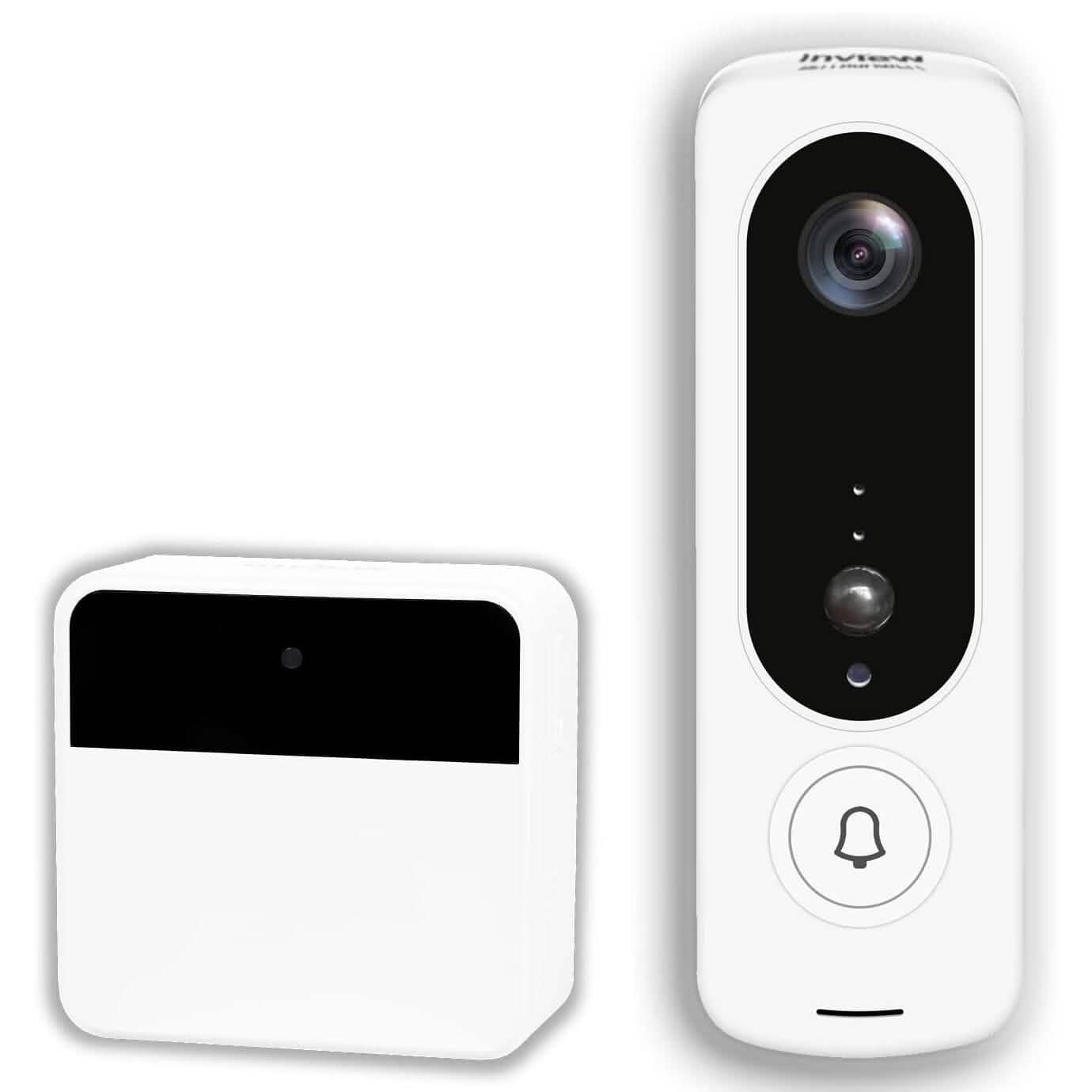Bell+Howell InView BHDC1 1080p Door Bell Camera + BHCH1A Chime Kit (White) (Refurbished)