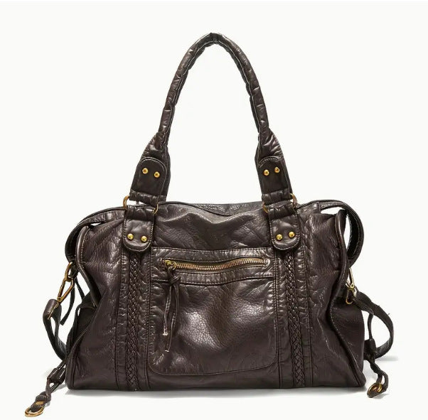 Women's French Retro Motorcycle Travel Bag