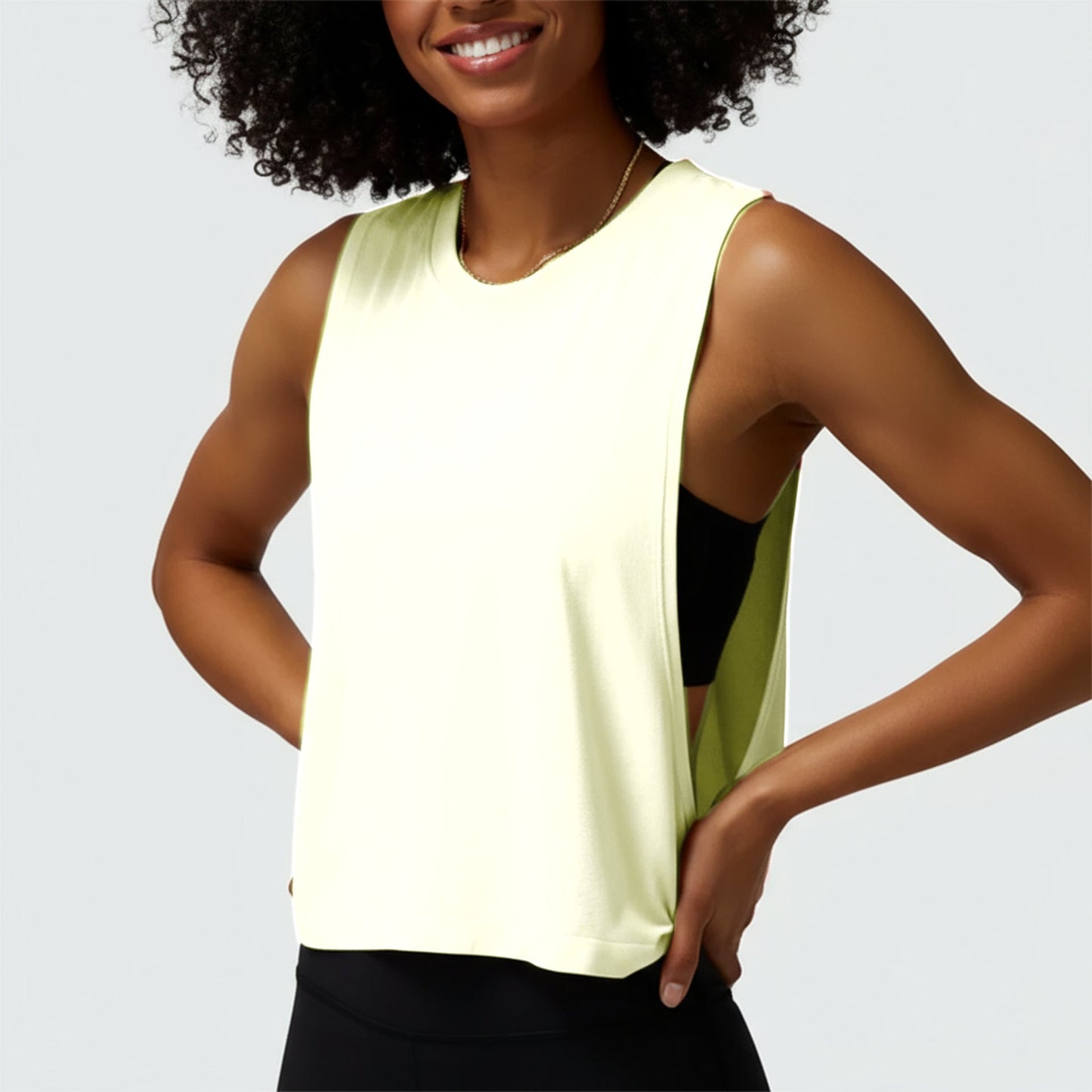 Cross-Border Loose Sleeveless Blouse Sports Vest Women's Summer Lightweight Breathable Running Yoga Clothing Top Fitness Vest