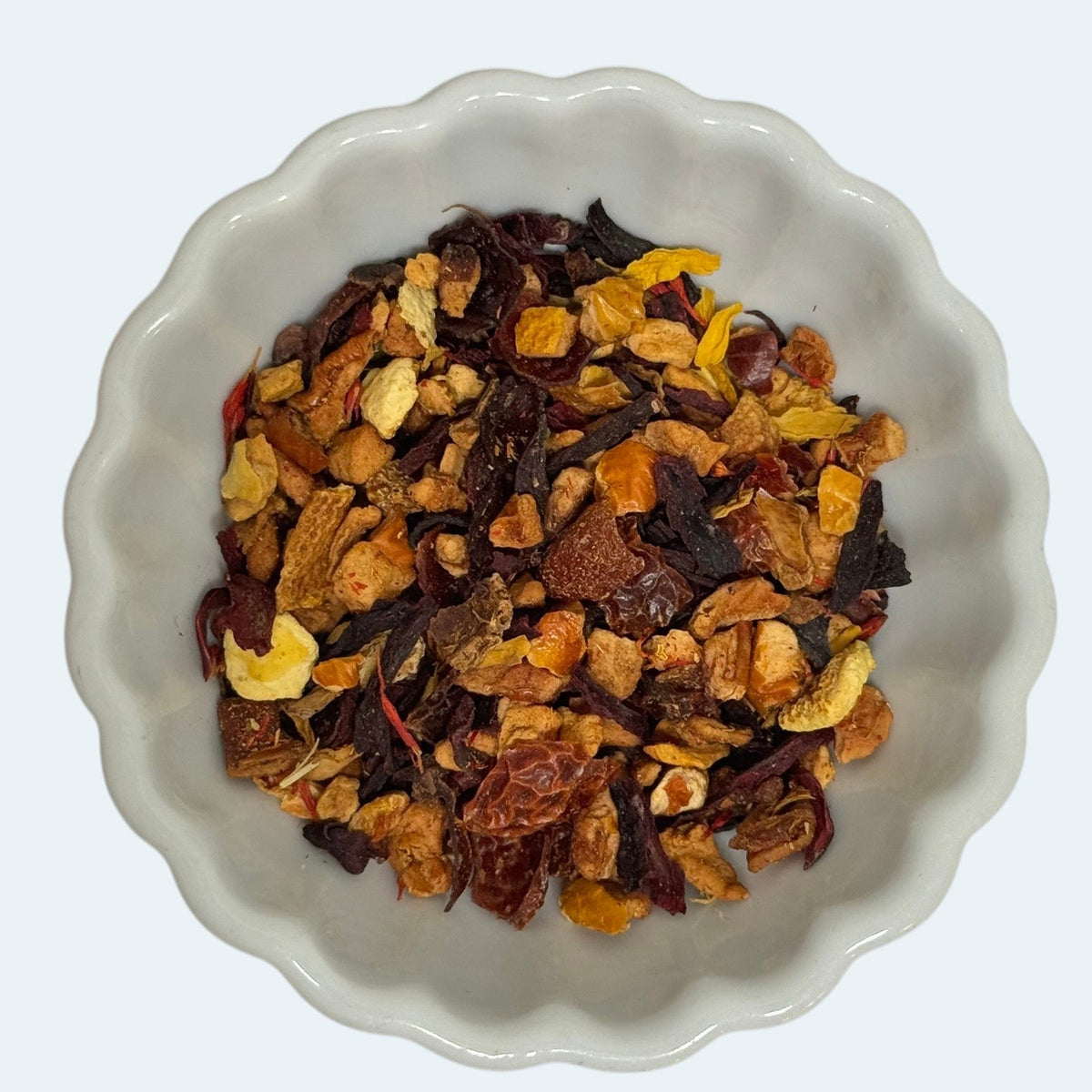 Té de hierbas de naranja sanguina