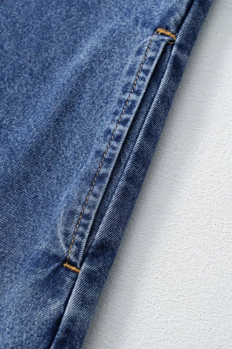 Love Salve Denim Mini Dress With Collared Short Sleeves — Casual Everyday Wear