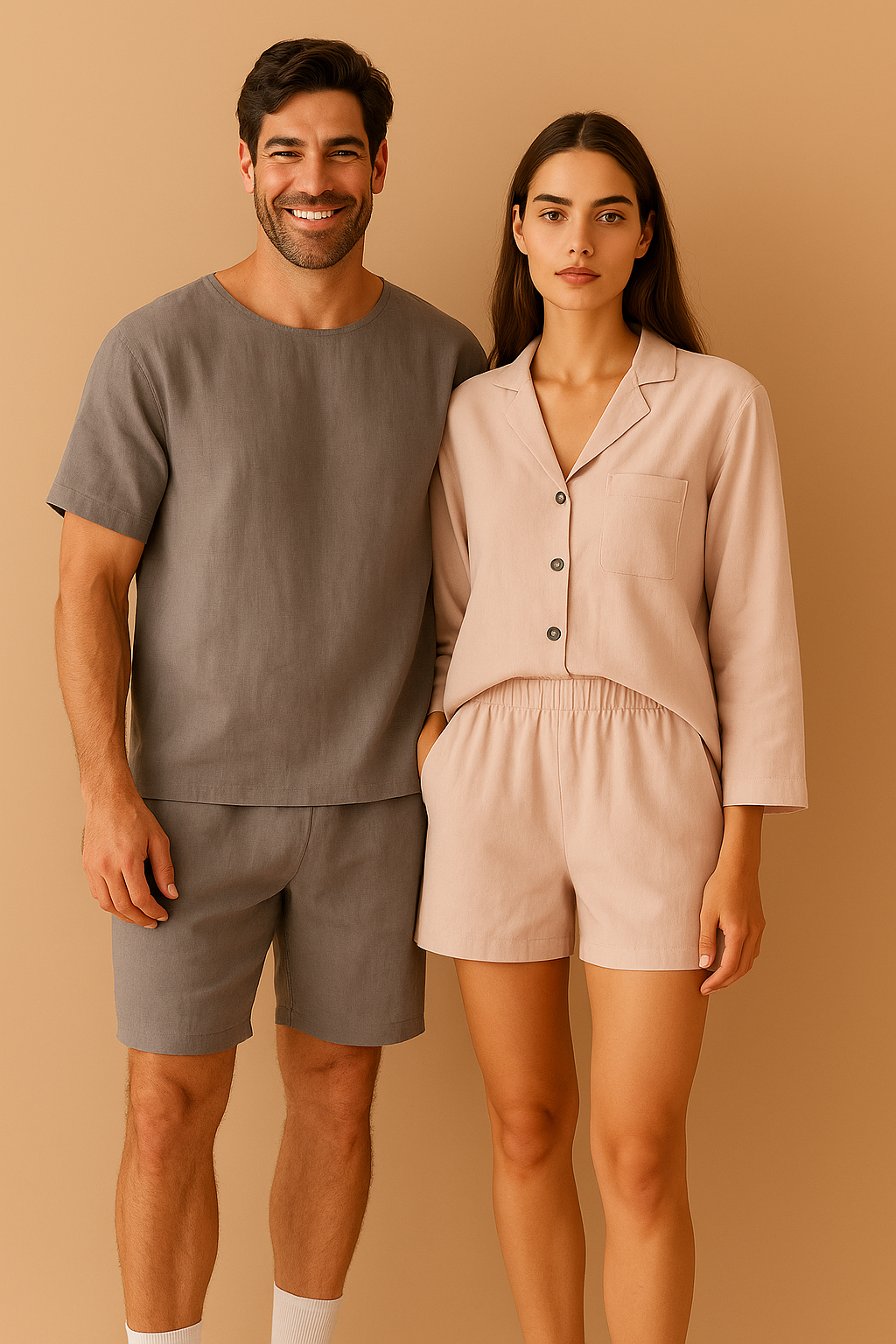 Linen Lovers’ Sleepwear Gift Set for 2