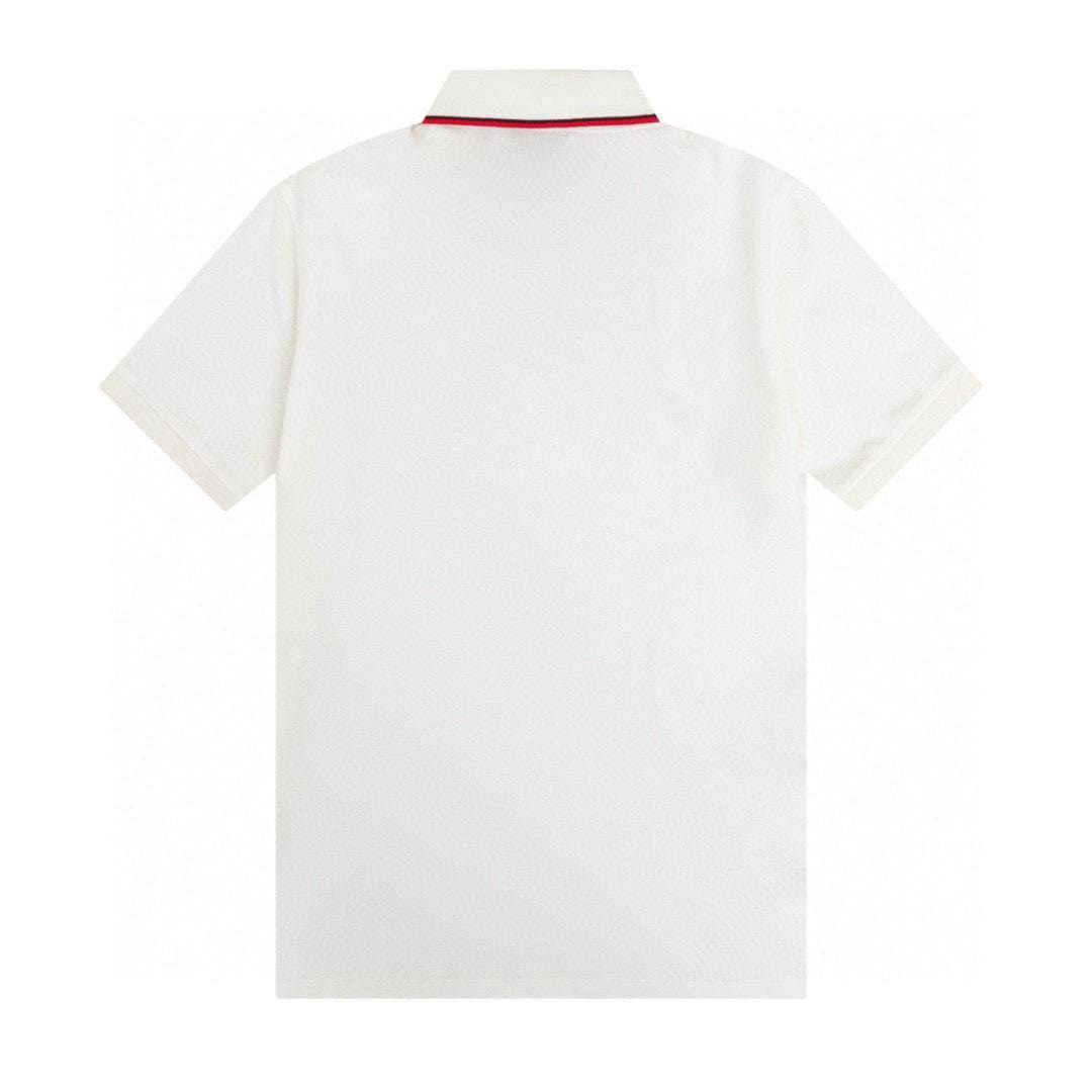 Burberry White T-Shirt With Collar