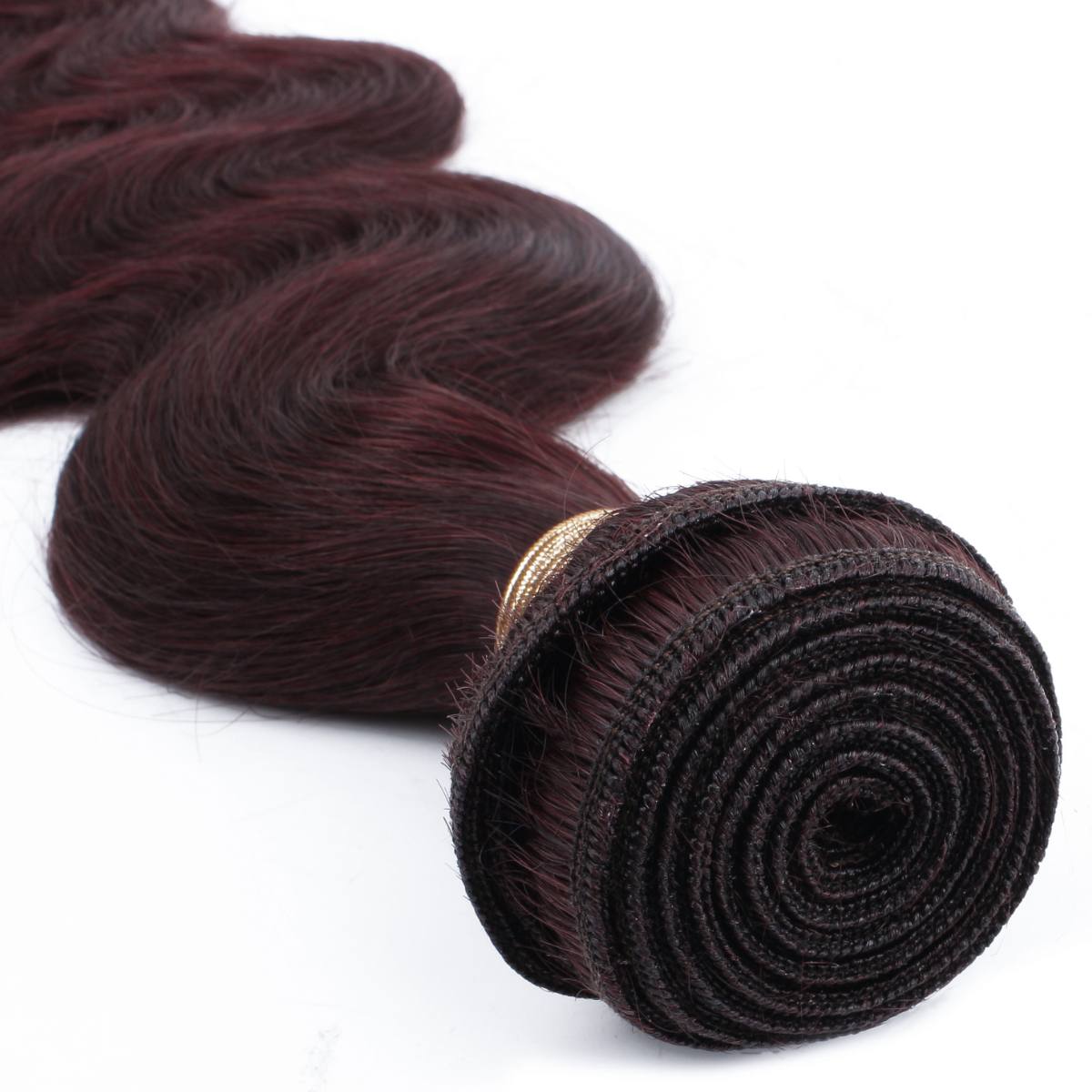 Extensiones de cabello 100% humano color borgoña Body Wave