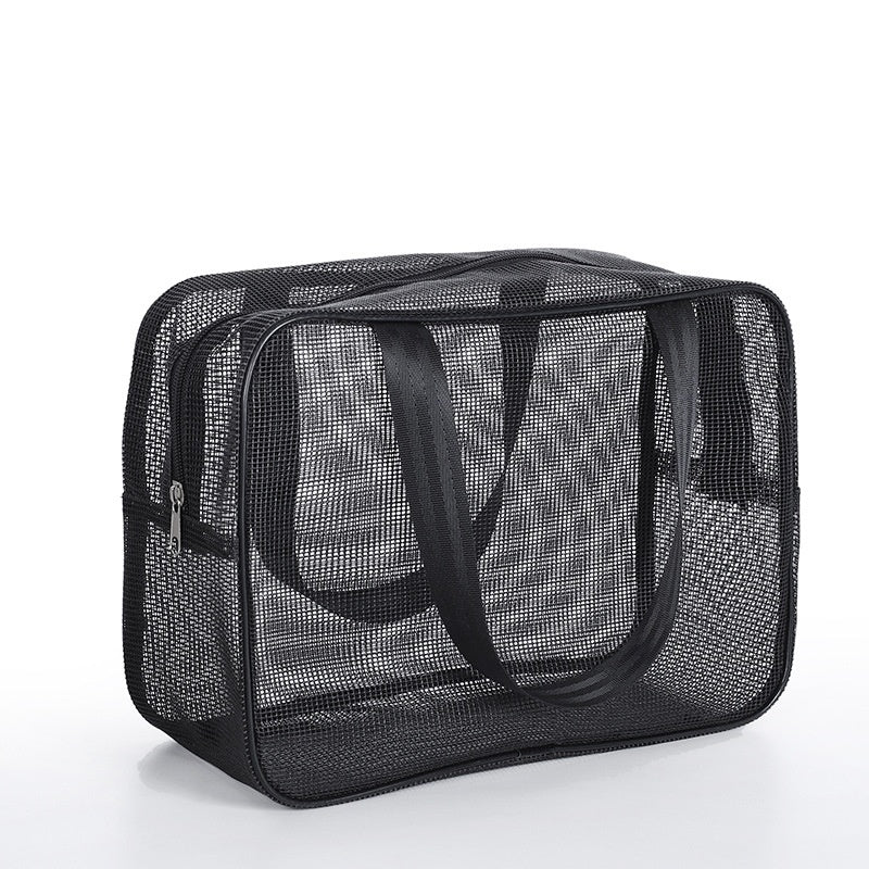 Mens Mesh Toiletry Travel Bag For Bathing Storage