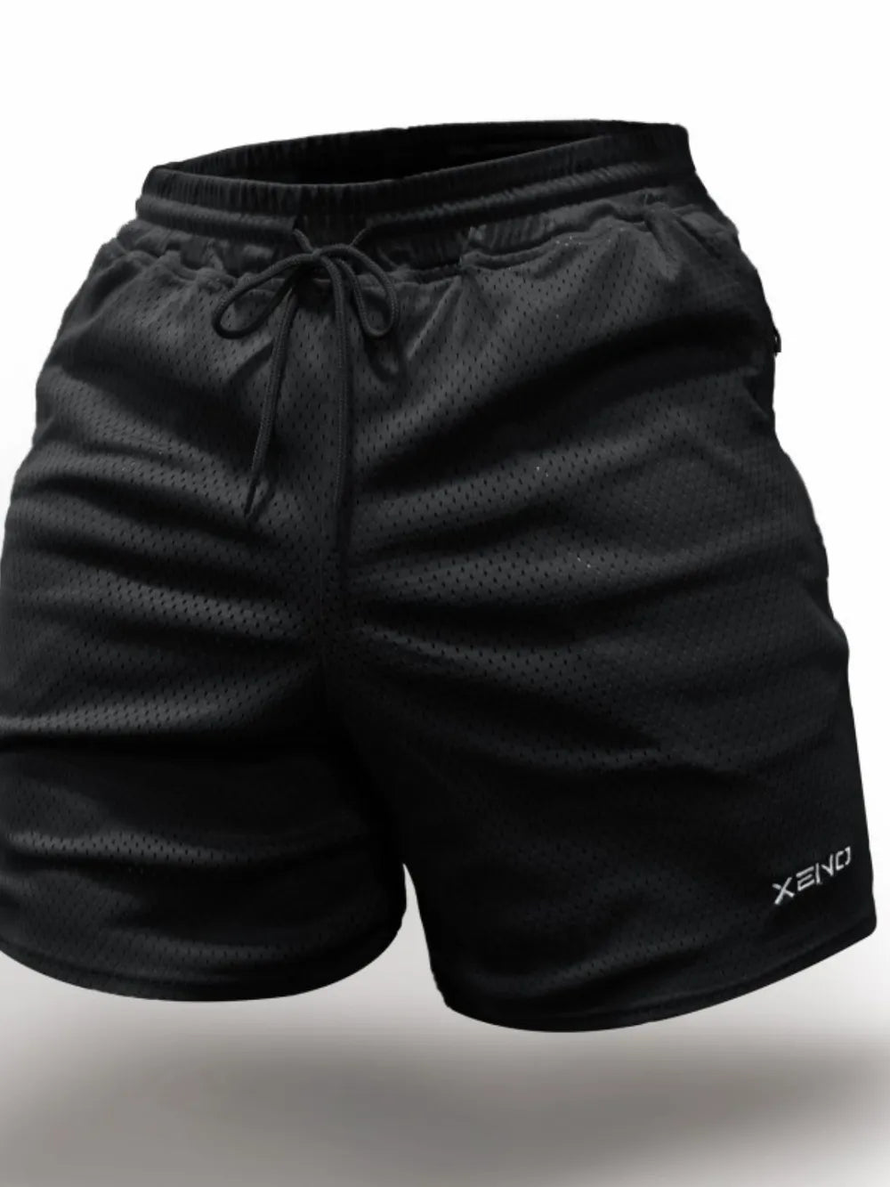 Pantalones cortos transpirables de talla grande para hombre con cordón