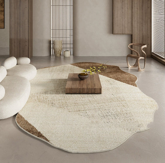 Retro Wabi-Sabi Style Soft Blanket Thickened Soundproof Carpet Easy-to-Care-For Rug