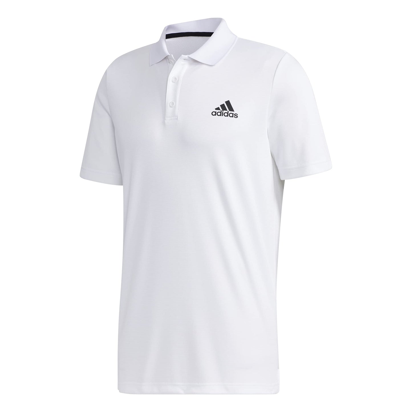 adidas Mens Designed 2 Move 3-Stripes Polo Shirt White/Black Small