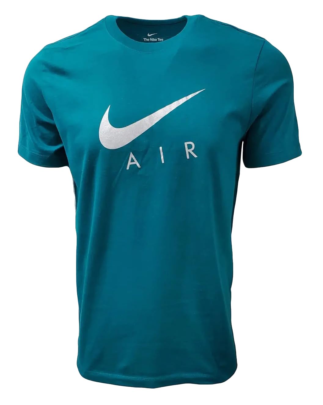 Nike Mens Air Swoosh Crewneck T Shirt (X-Large Teal Green/Silver)