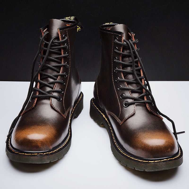 High-top British Style Tooling Martin Boots
