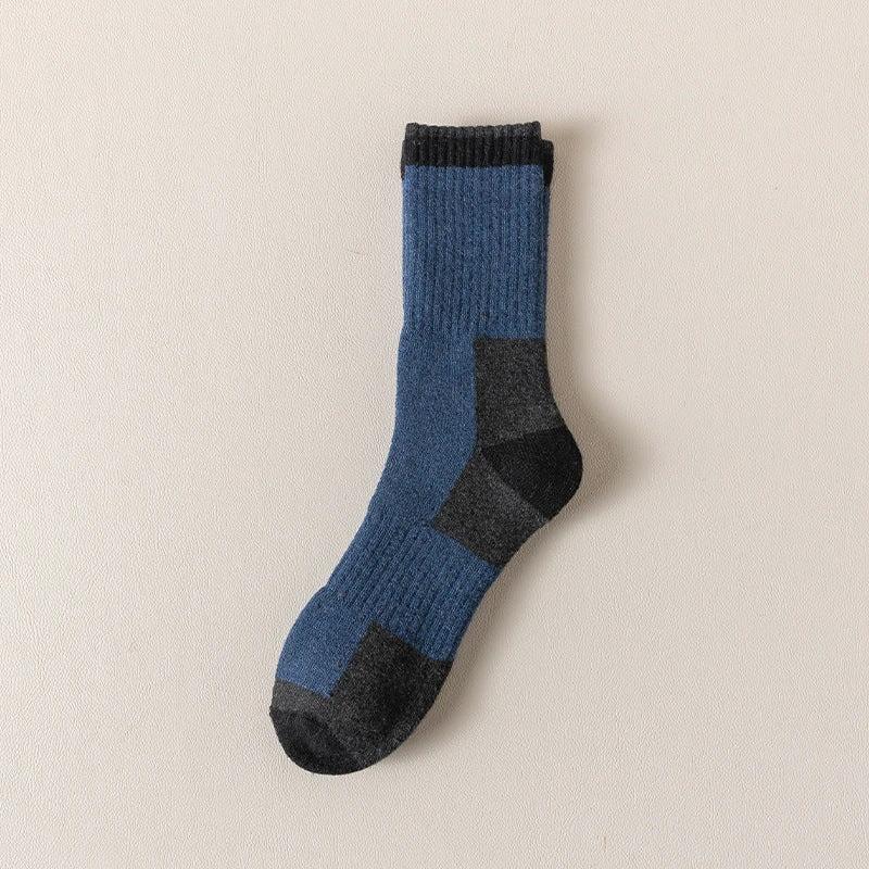 Men's Wool Fleece Lined Padded Warm Terry-loop Socks