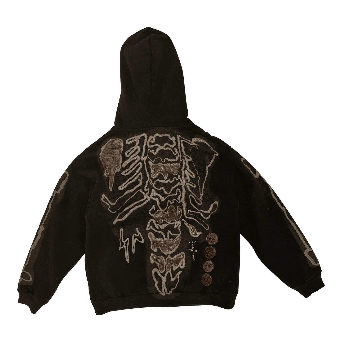 Cactus Jack x Fragment Skeleton Graffiti Full Zip Hoodie Redux (ComplexCon)