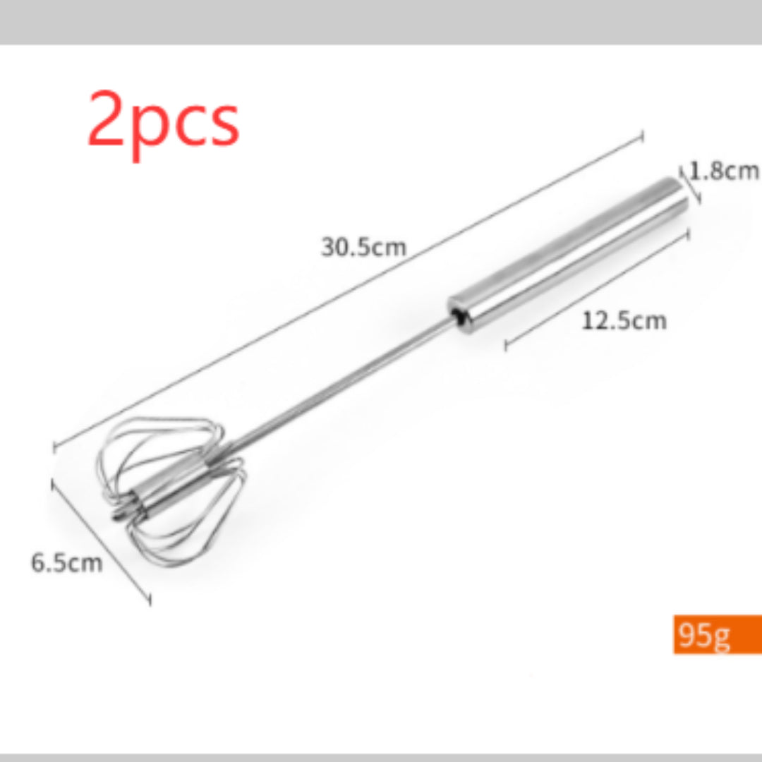 Stainless Steel Semi Automatic Egg Beater Kitchen Tools Hand Held