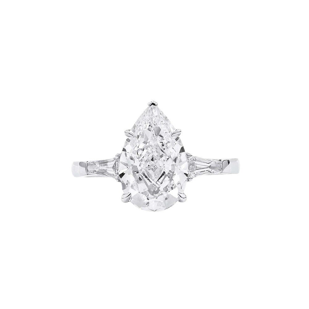 S925 Sterling Silver Platinum Plated Ring
