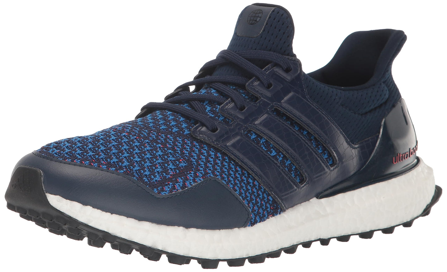 adidas Unisex Ultraboost Spikeless Golf Shoes Collegiate Navy/Bright Red 5