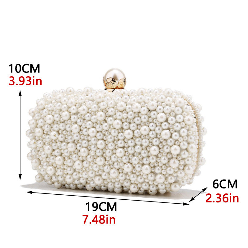 Women's Pearl Dinner Hand Bag Travel Bag