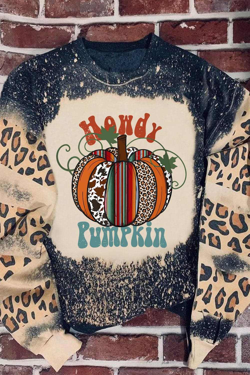 Trendsi Cozy Pumpkin Patch Sweatshirt — Autumn Graphic Crewneck