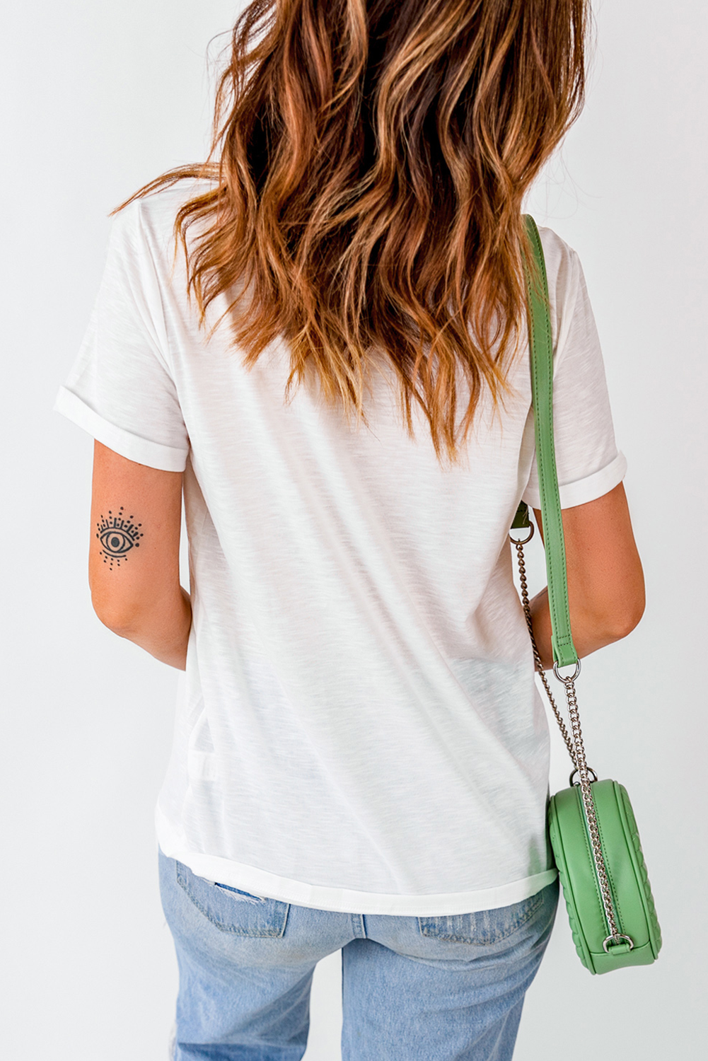 White Hippity Hoppity Graphic Loose Tee