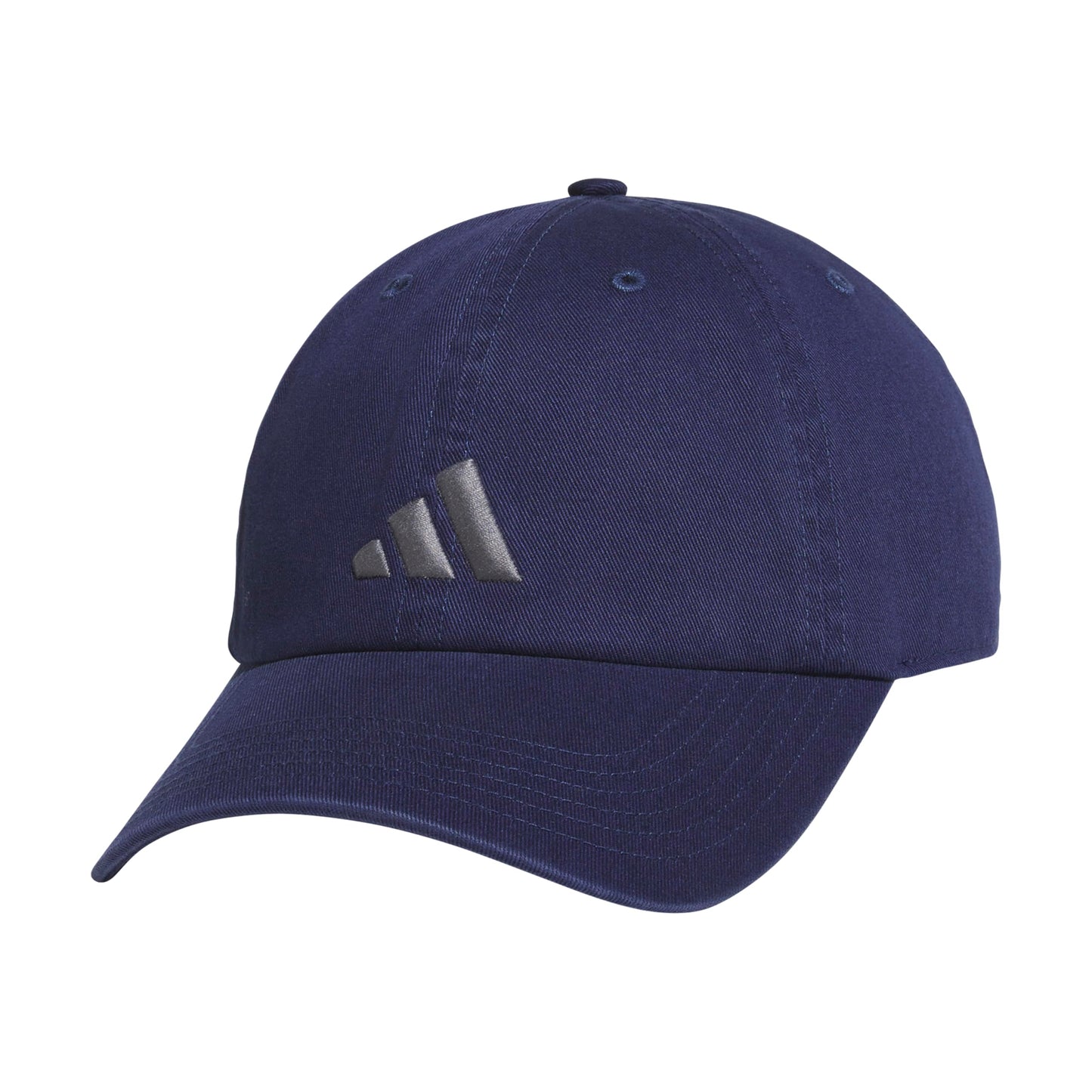 adidas Mens Ultimate Hat Relaxed Crown Adjustable Fit Strapback Cotton Baseball Cap Dark Blue/Grey
