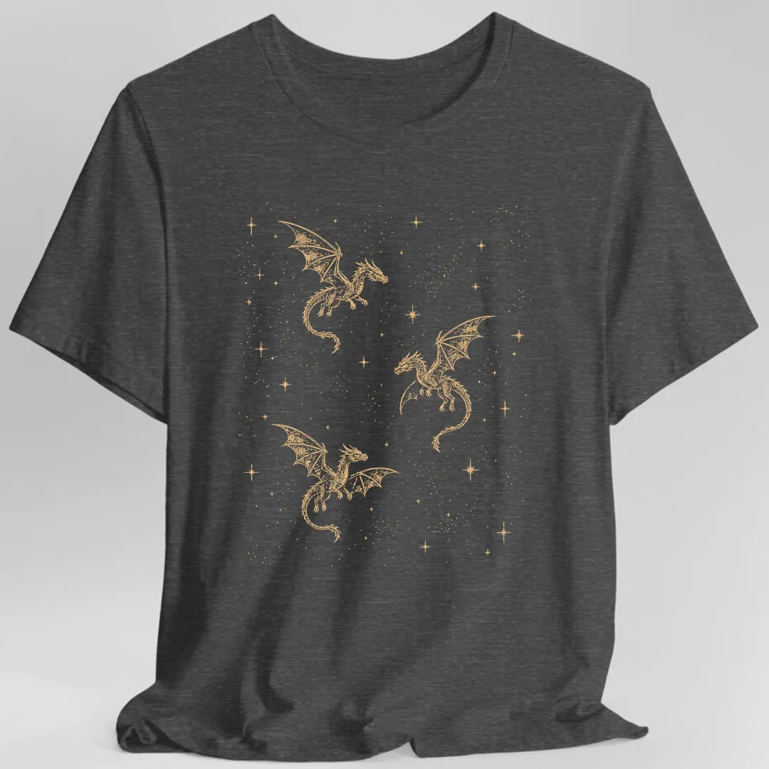 Celestial Dragons and Stars T-Shirt