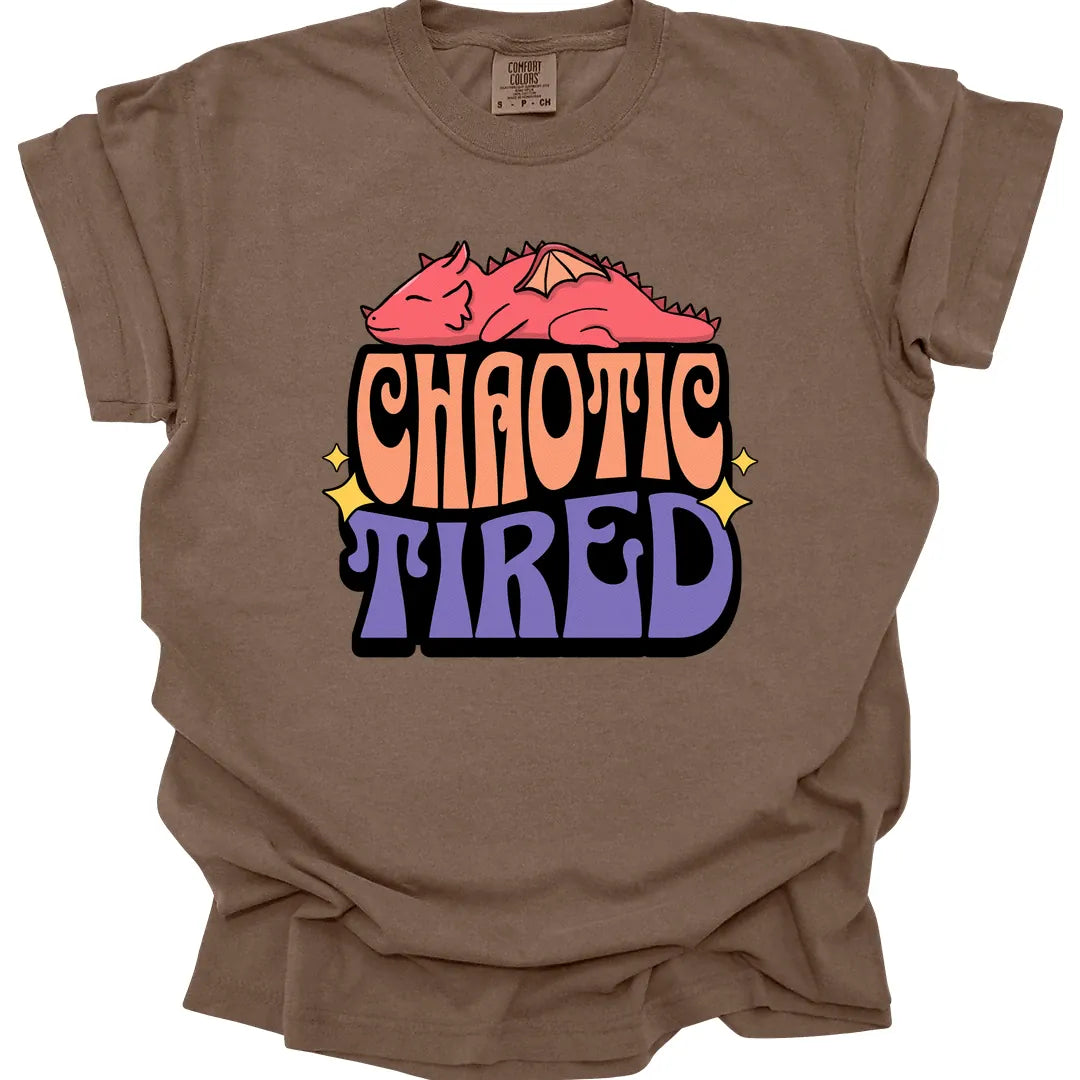 Chaotic Tired Alignment Shirt - Comfort Colors