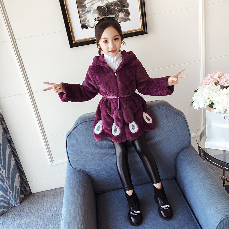Children's Thick Fur Coat - # GIAA21210054