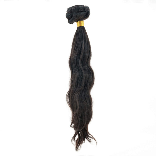 Extensiones de Cabello Rizado Natural Indiano Negro 100% Humano con Clip