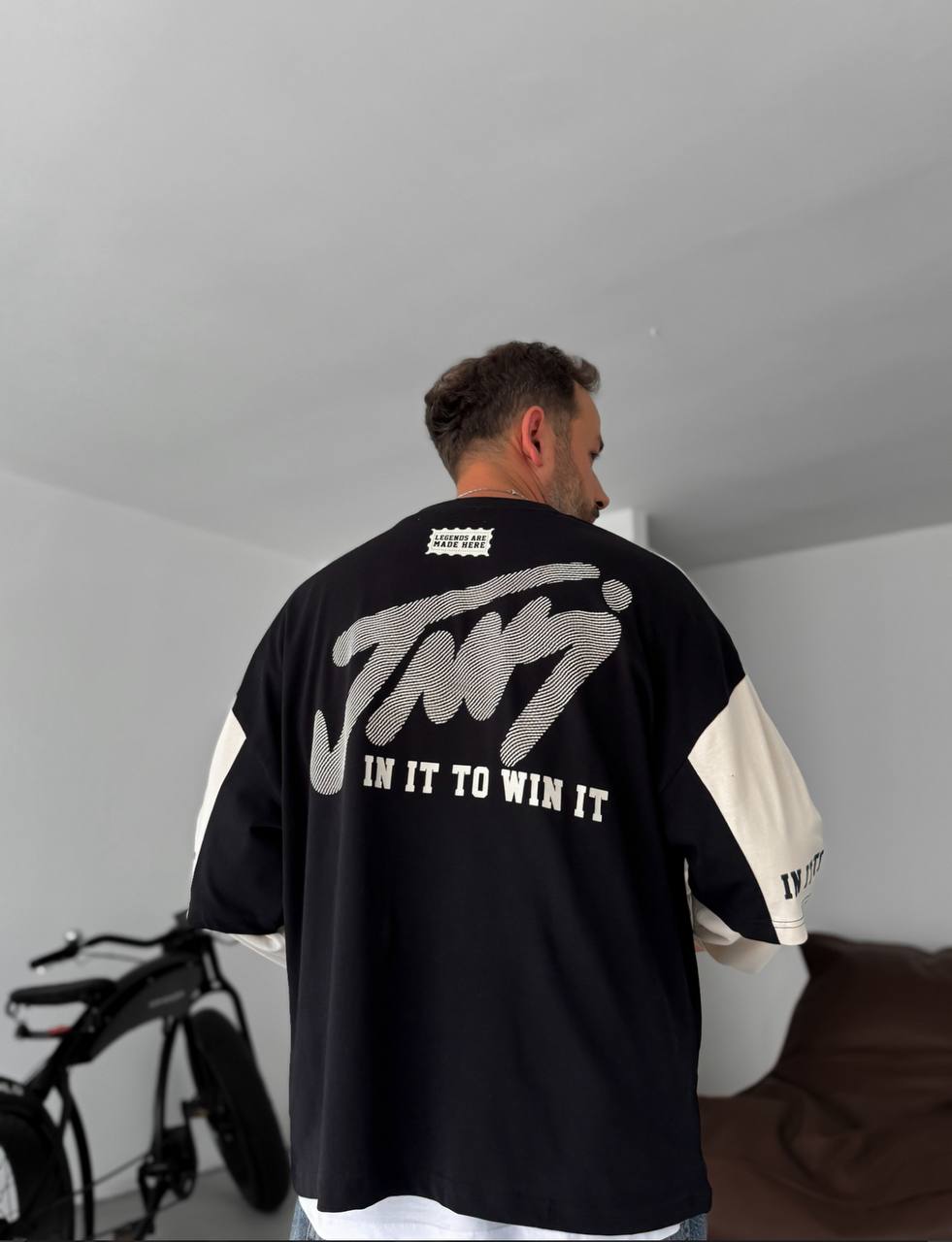 Sudadera Unisex Bicolor con Gráfico Universitario