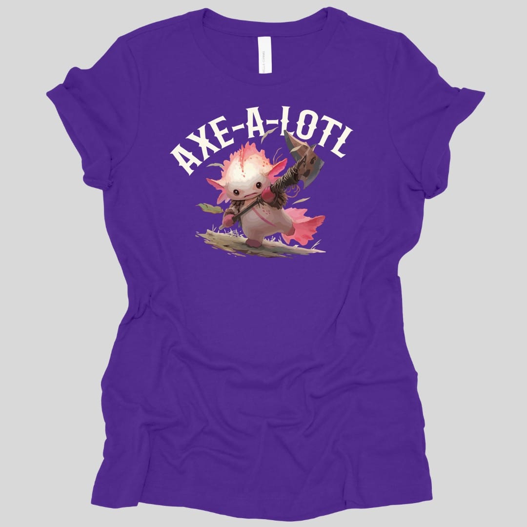 Axe-A-Lotl Funny Axolotl D&D Women's T-shirt