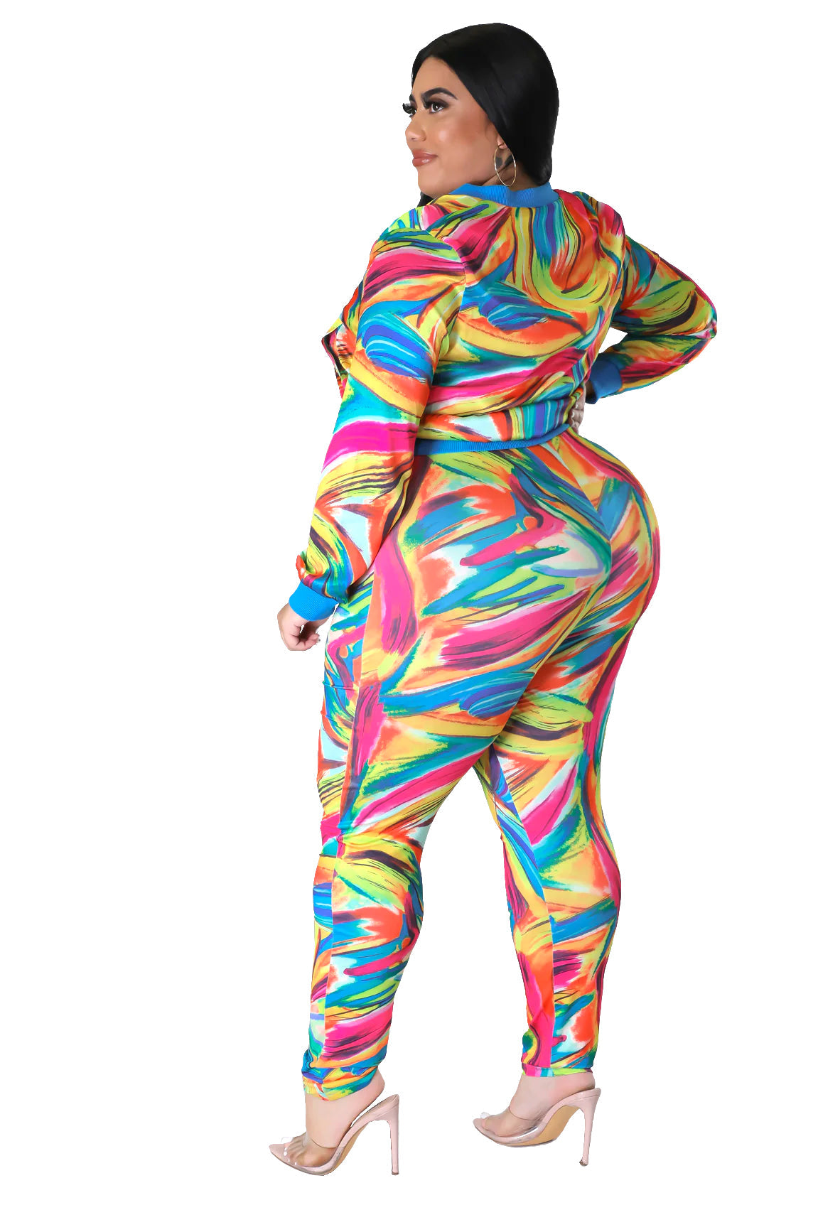 Conjunto de leggings de dos piezas para curvas