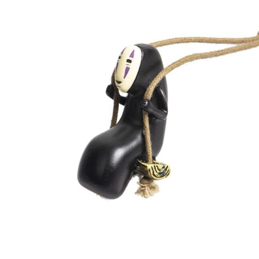 Cute Anime Car Accessories Faceless Male Cat Pendant Auto Rearview Mirror Pendant Birthday Gift Auto Decoration Anime Car Accessories of No Face Man Car Pendant Hanging Swing for Car Rear View Mirror Accessories Ornaments Coche