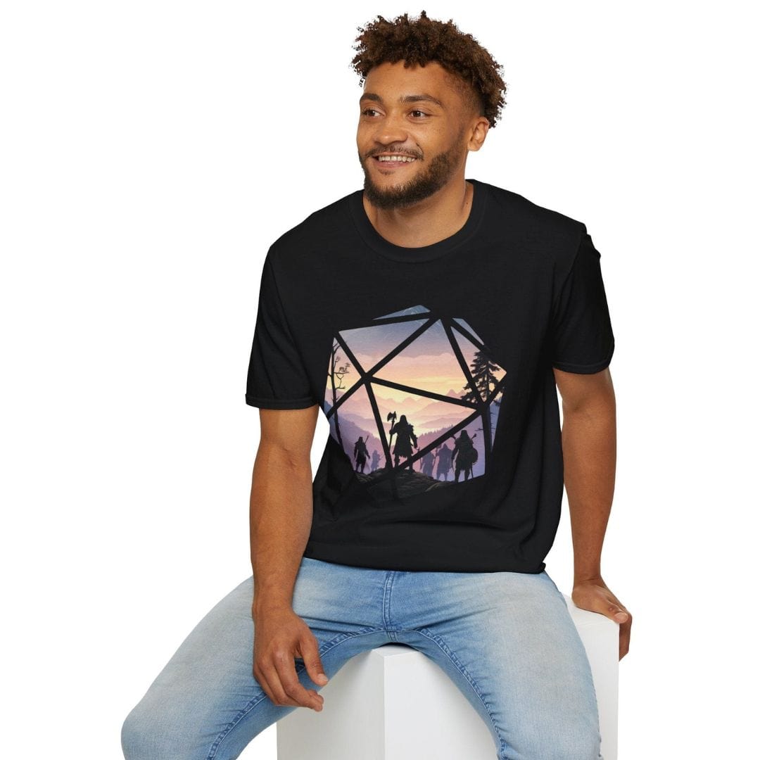 Camiseta Dungeons & Dragons D20 horizontal