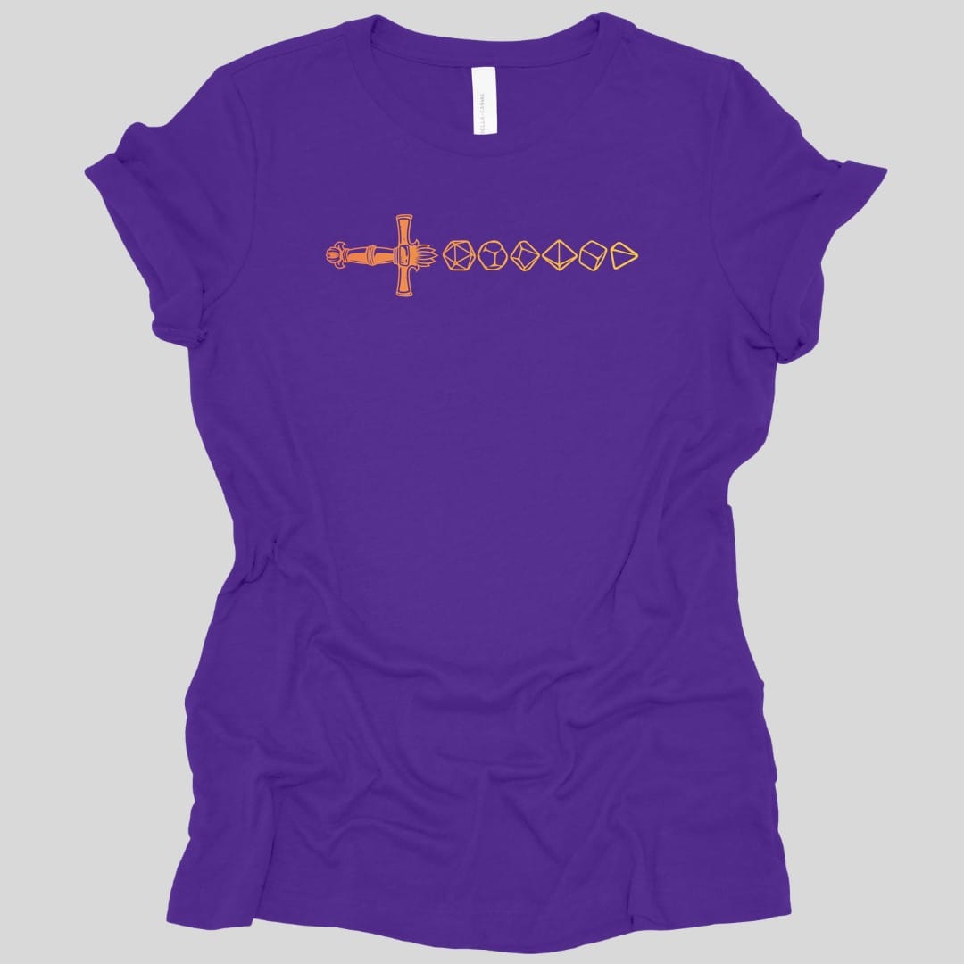 D&D Dice Sword Women's T-shirt