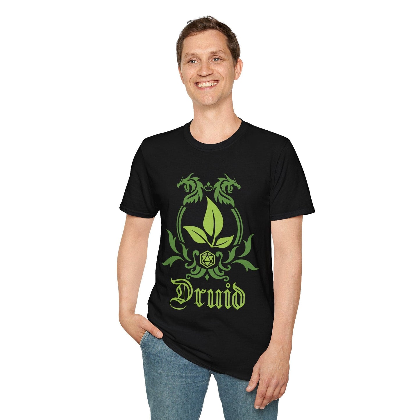 Camiseta con el emblema de la clase de druida de D&D