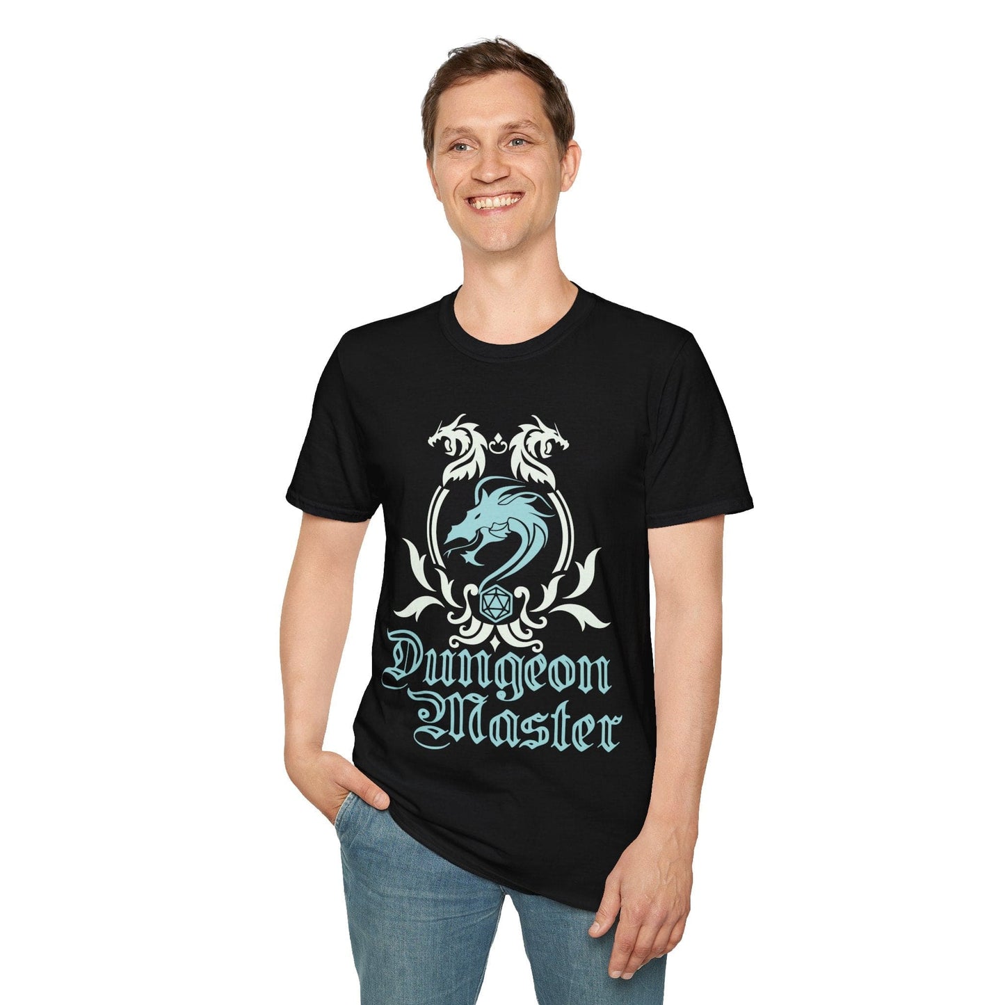 Camiseta con emblema de Dungeon Master (DM) de D&D