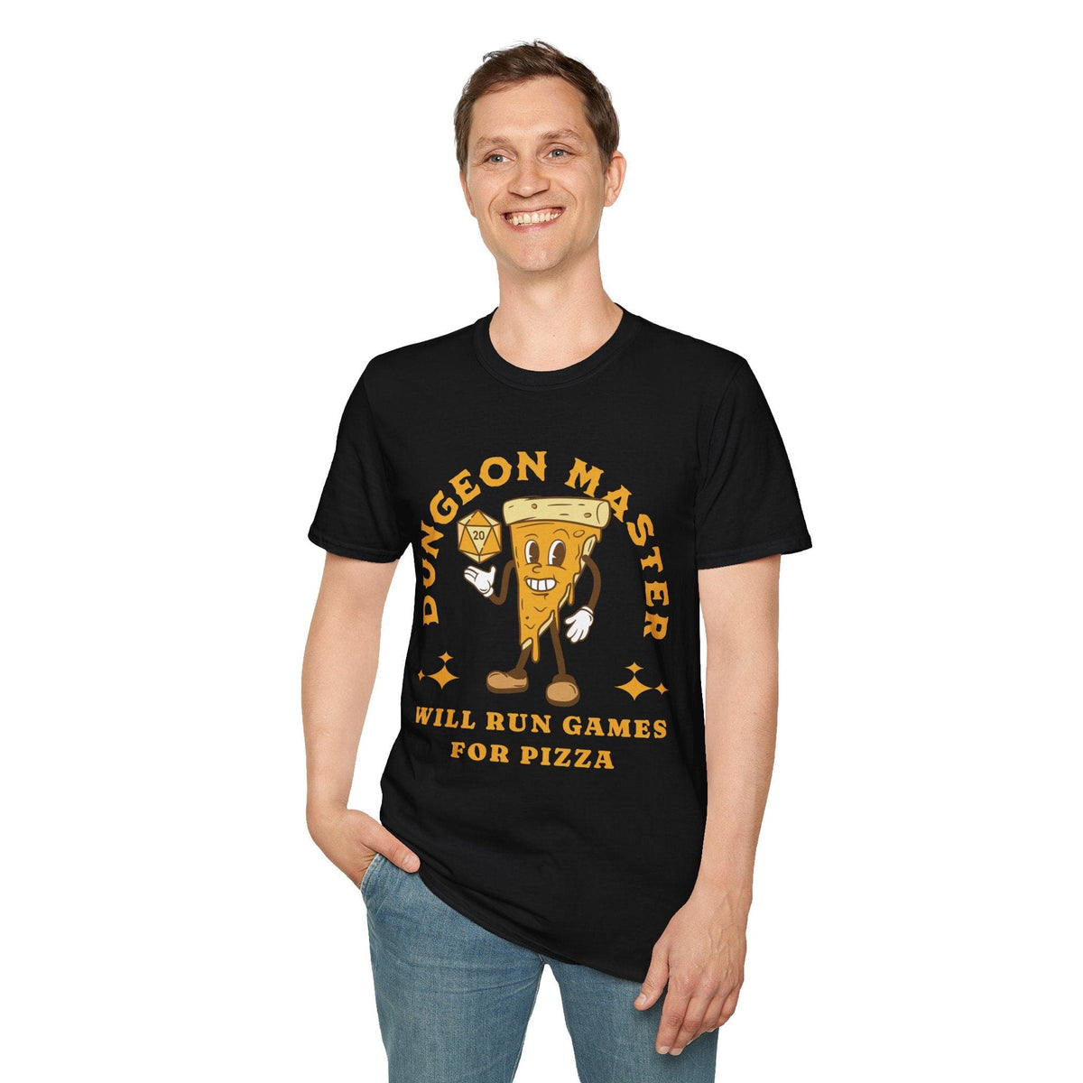 Camiseta de Dungeon Master de D&D para pizza