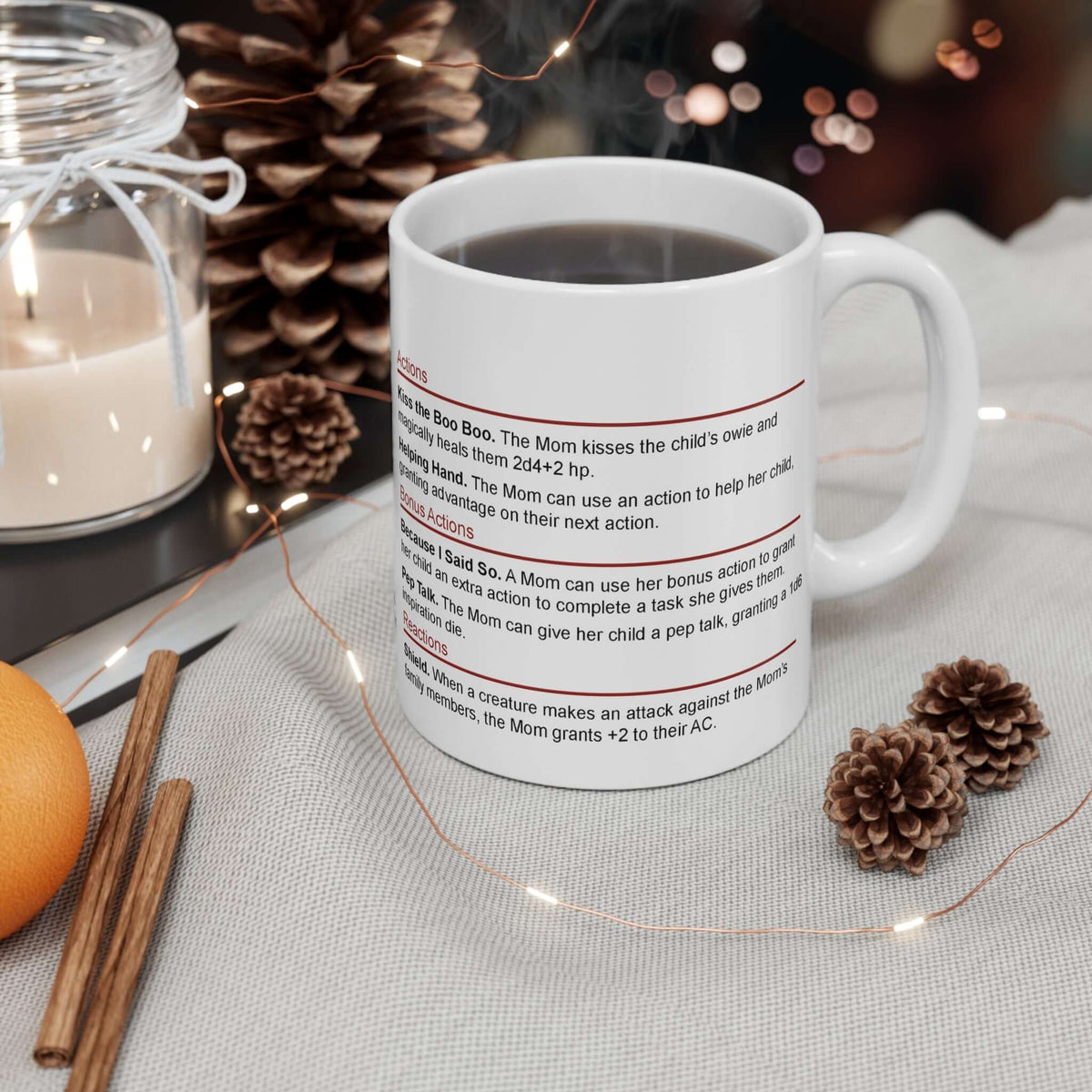 Mom D&D Mug - Stat Block Mug