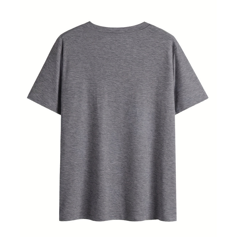 Camiseta gráfica de montaña geométrica y noche estrellada