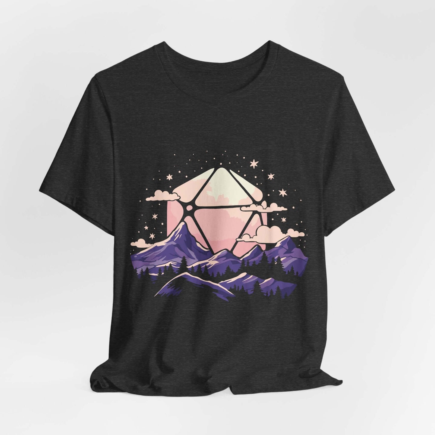 D20 Paisaje Sol Morado Rosa