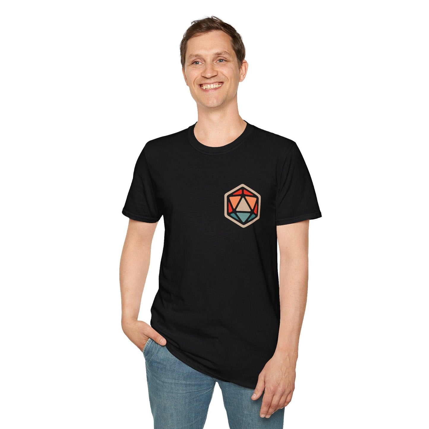 Camiseta de dado de 20 caras