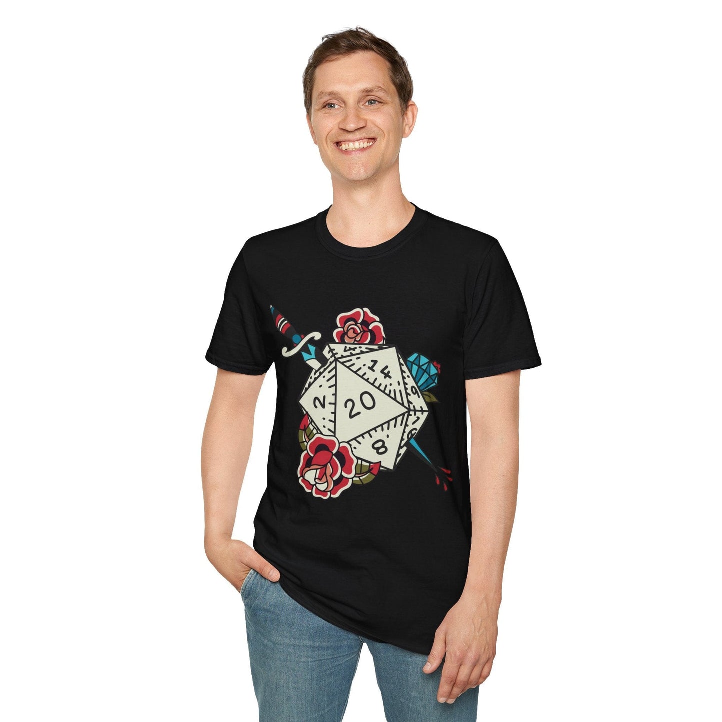 Camiseta de tatuaje D20