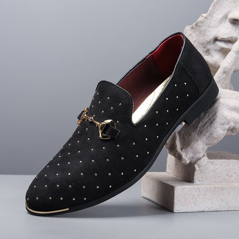 Men's Embroidered Slip-on Loafers