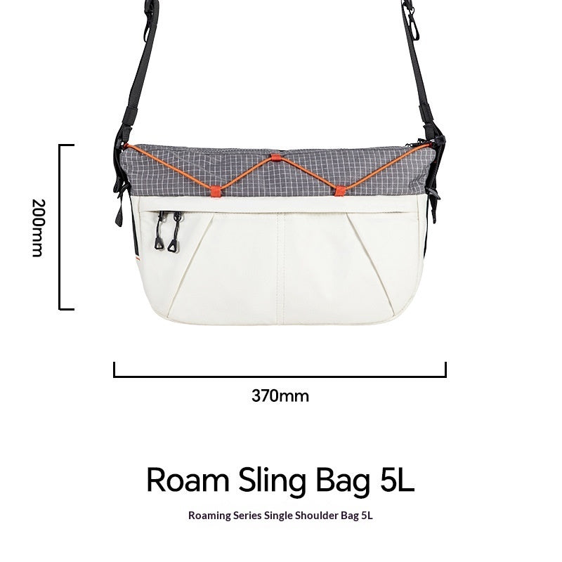 Portable Large-Capacity Crossbody Bag Contrasting Colors Versatile Travel Shoulder Bag