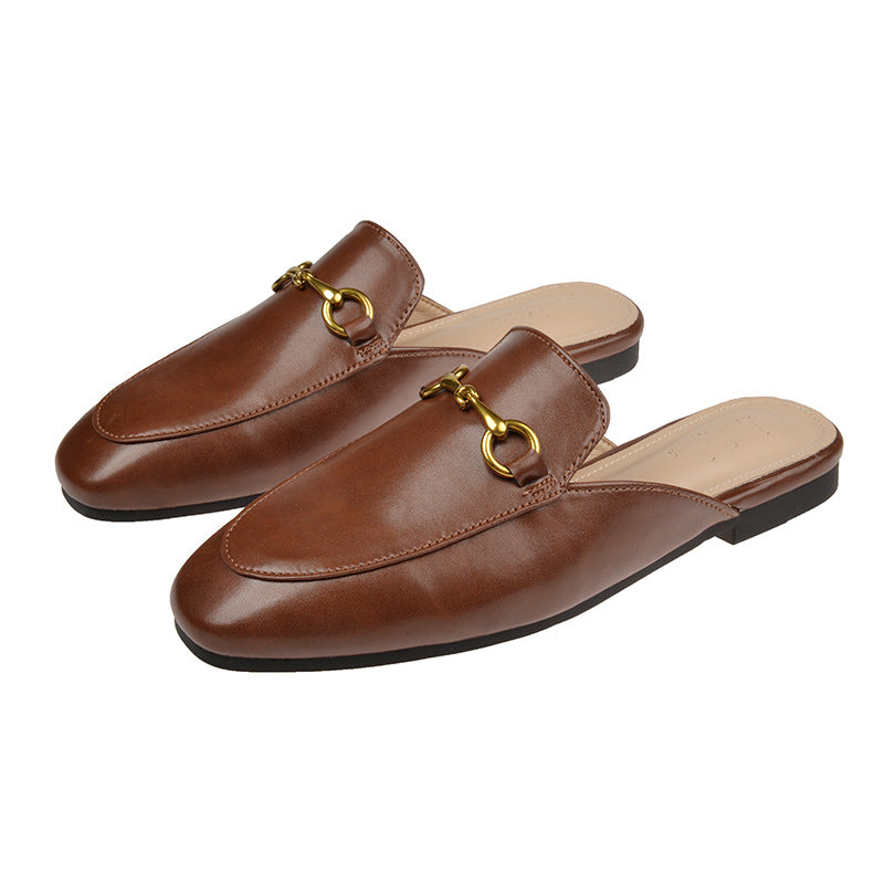 Women's Baotou Flat-Soled Mule Slippers