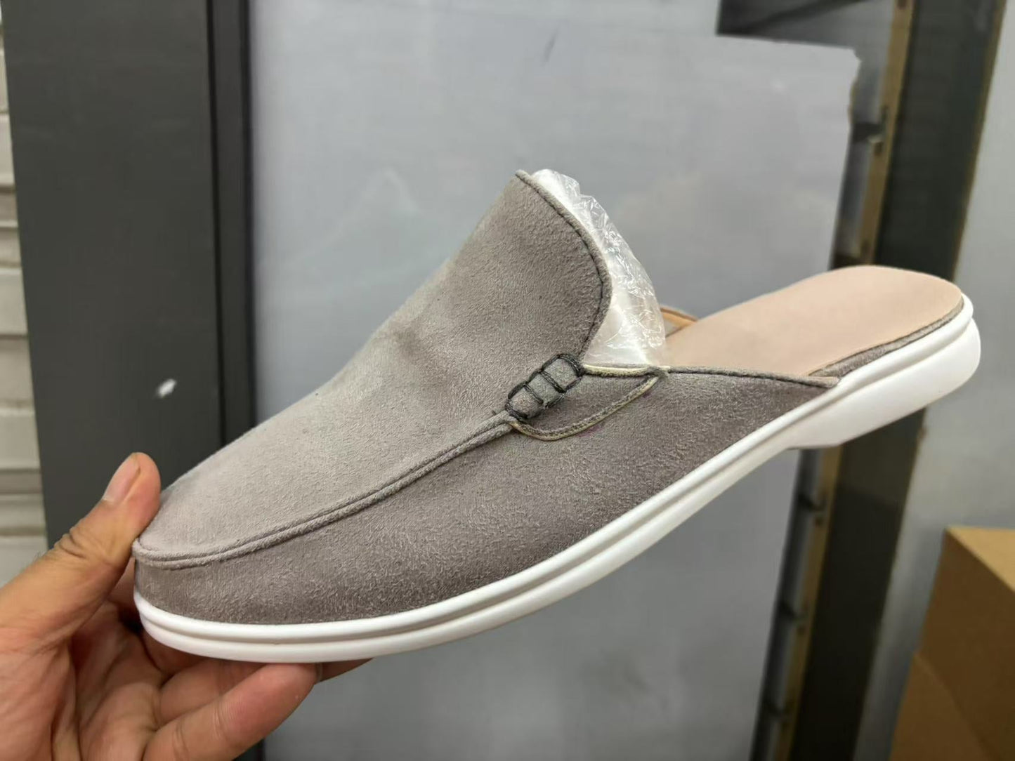 Men's Casual Suede Mule Slippers