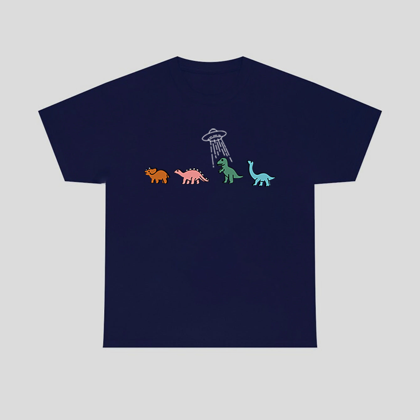 Round-neck Cartoon-print Short Sleeves