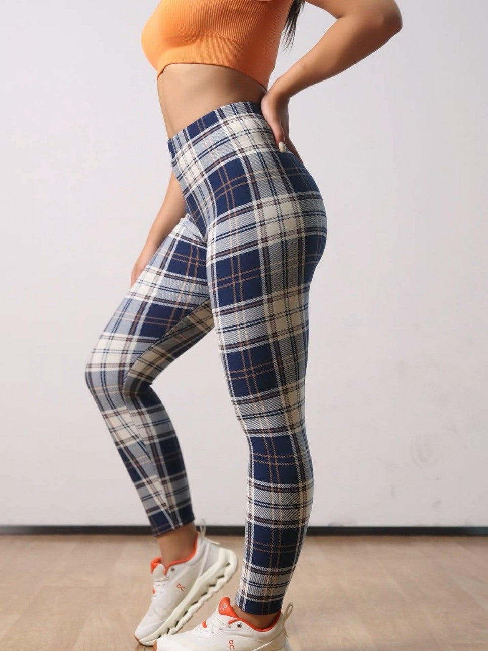 Cross-Border Striped Yoga Pants Tummy Control Butt-Lifting European And American Style Leggings New High-Waisted Fitness Pants For Women Autumn And Winter