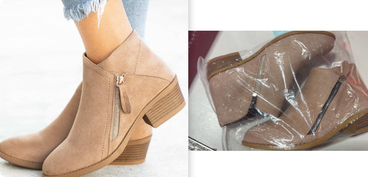 Women's Suede Boots with Chunky Sole